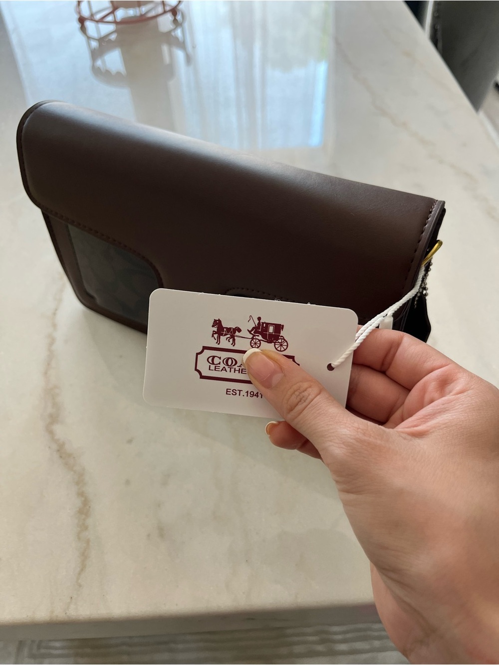 Brown Coach Shoulder Bag
